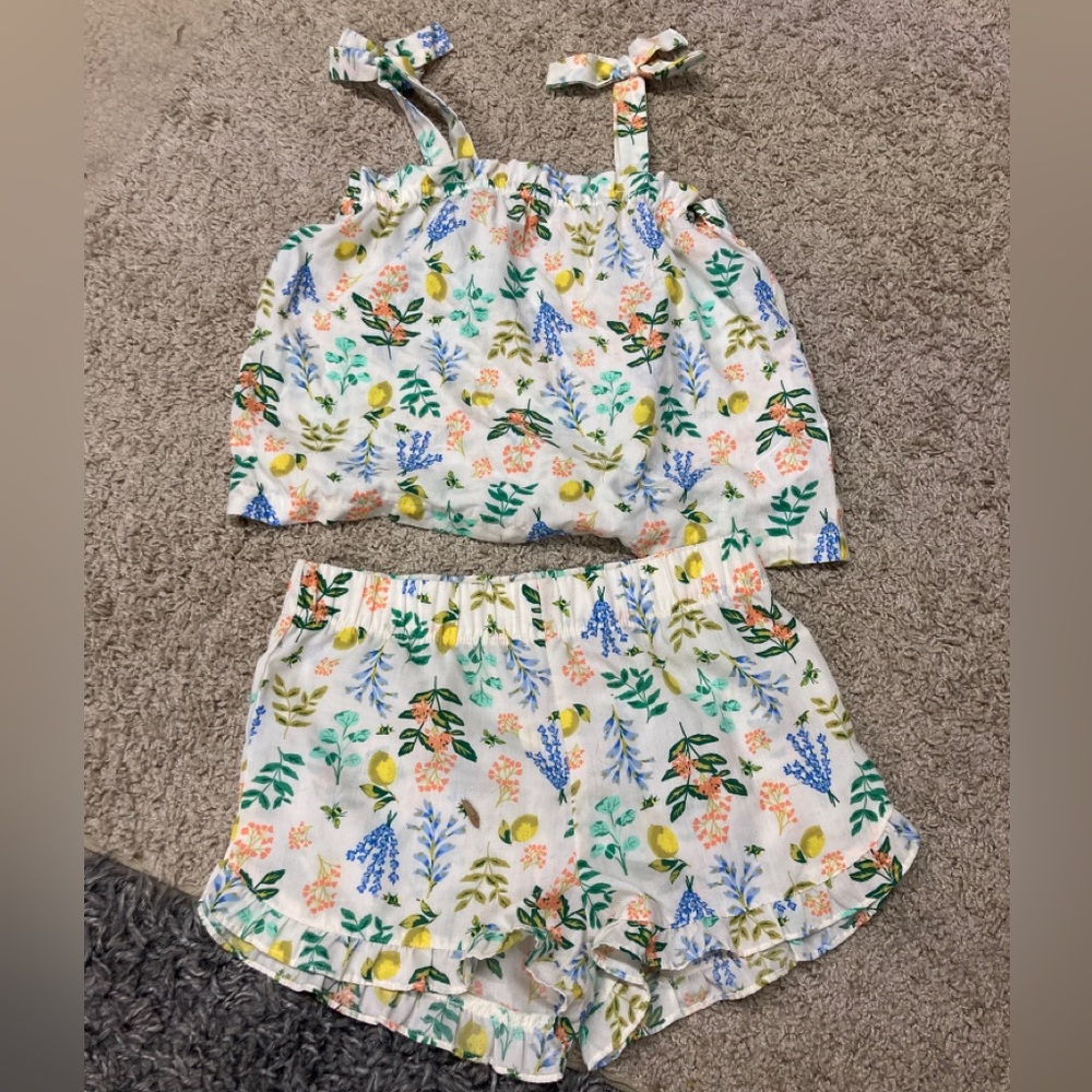 Floral pajama set